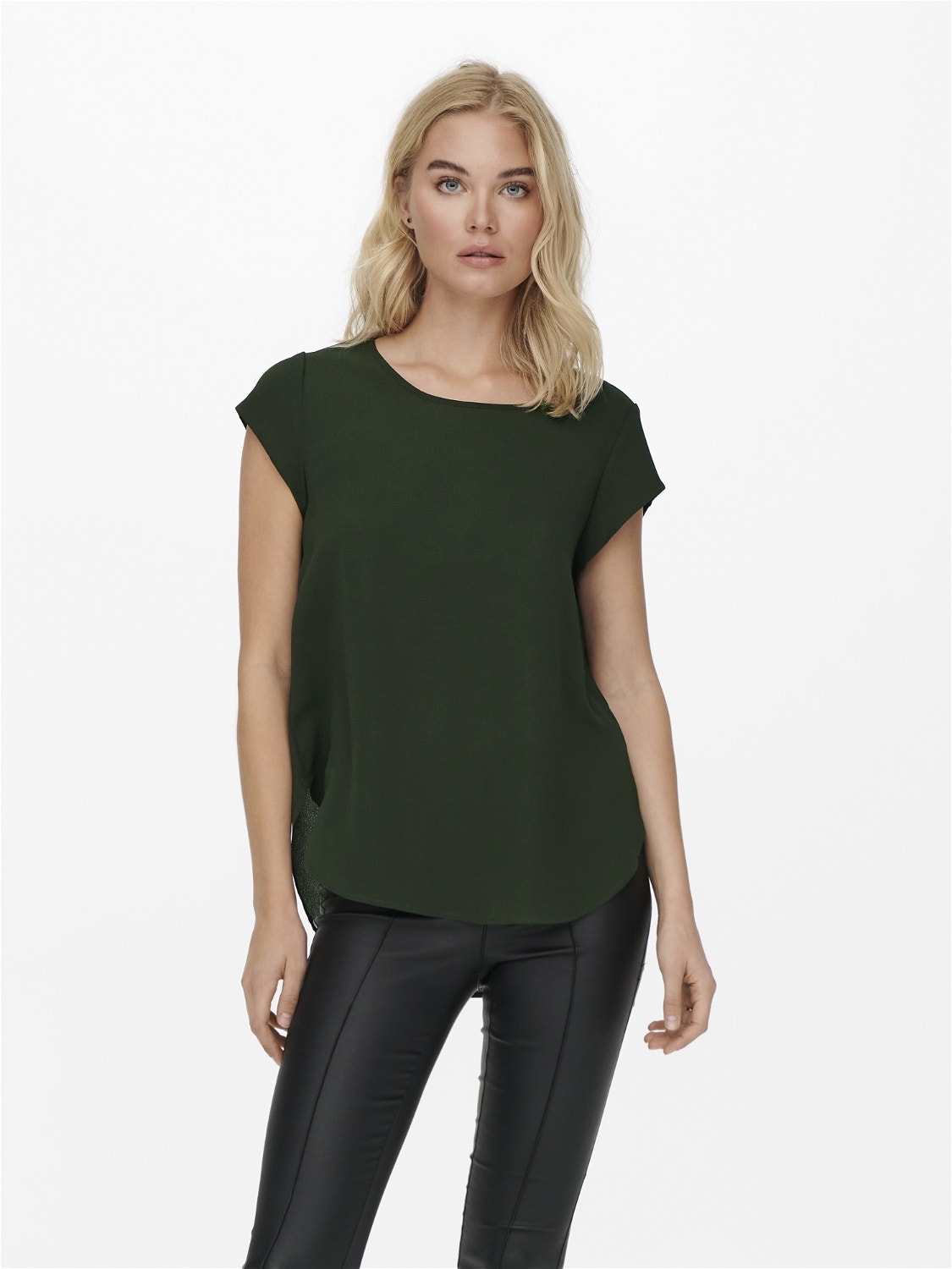 ONLY Loose Short Sleeved Top -Rosin - 15142784