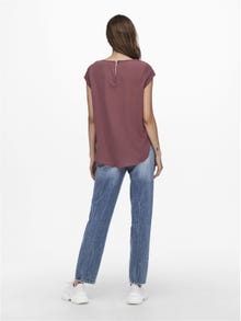 ONLY Loose Short Sleeved Top -Rose Brown - 15142784