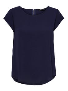ONLY Regular Fit Round Neck Top -Evening Blue - 15142784