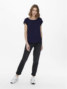 ONLY Loose fit Kortärmad topp -Evening Blue - 15142784