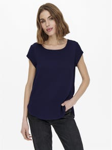 ONLY Loose fit Kortärmad topp -Evening Blue - 15142784