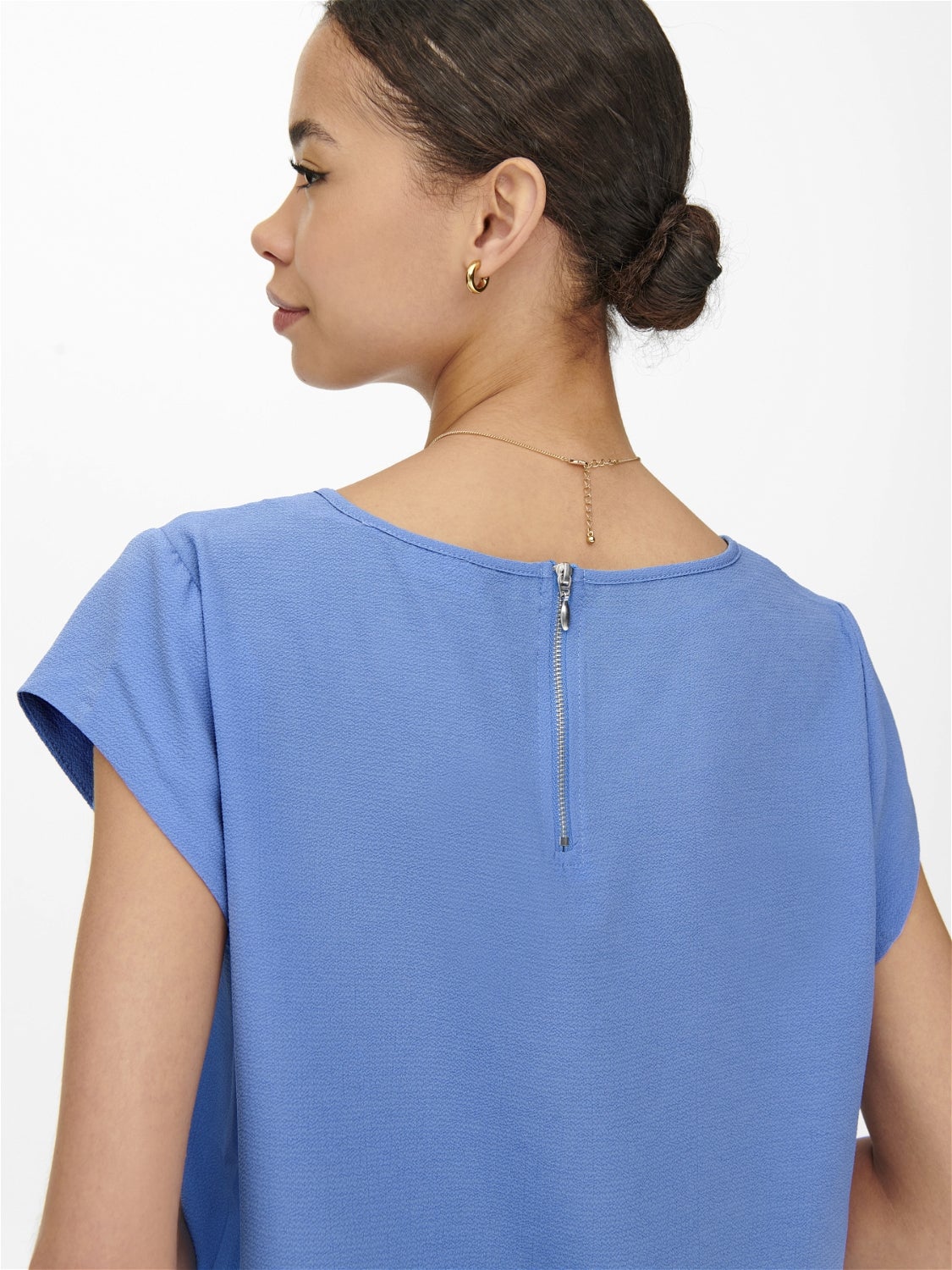 Loose fit Top met korte mouwen | Lichtblauw | ONLY®