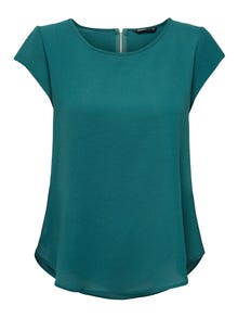 ONLY Loose Short Sleeved Top -Deep Teal - 15142784