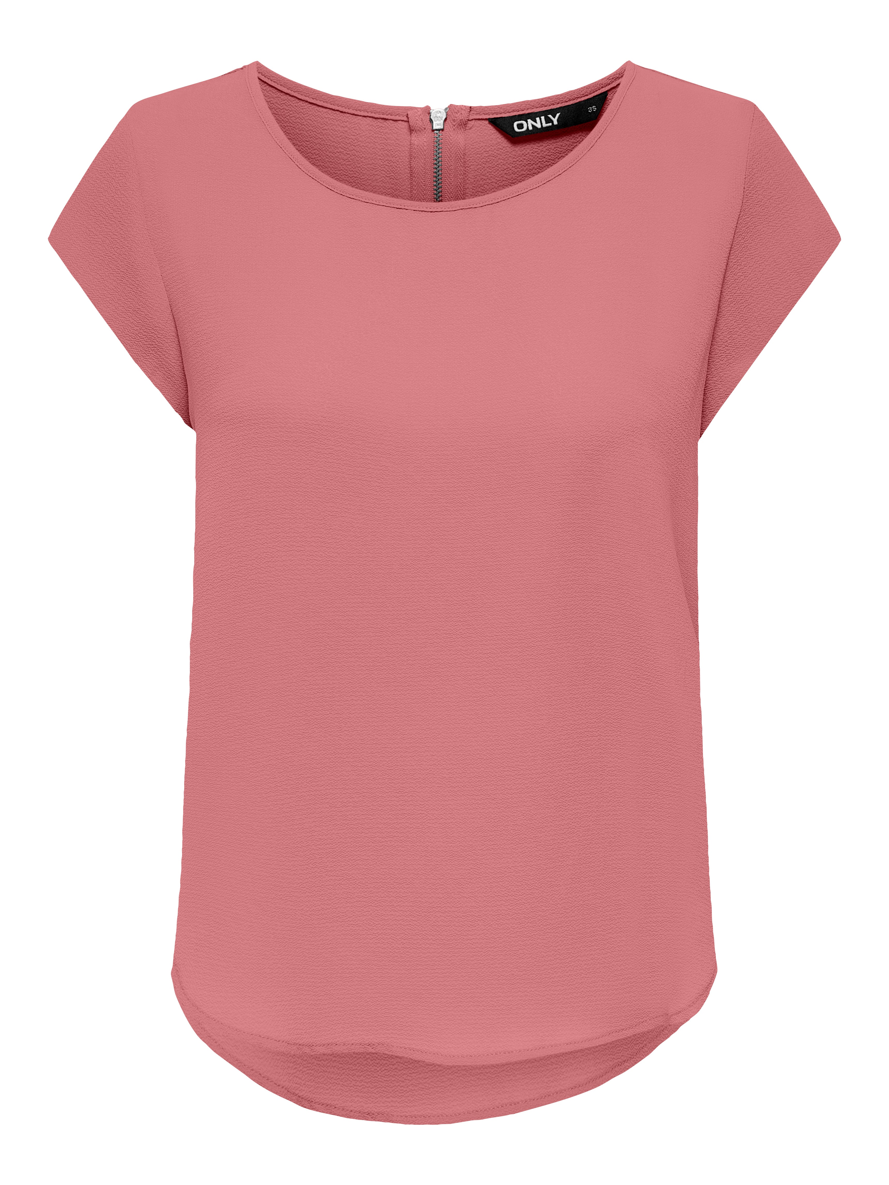 Lockeres Oberteil mit kurzen Ärmeln | Hellrosa | ONLY® Lockeres Oberteil mit kurzen Ärmeln | Hellrosa | ONLY®