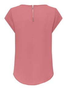 ONLY Loose fit Top met korte mouwen -Dusty Rose - 15142784