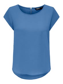 ONLY Loose Top à manches courtes -Blue Yonder - 15142784