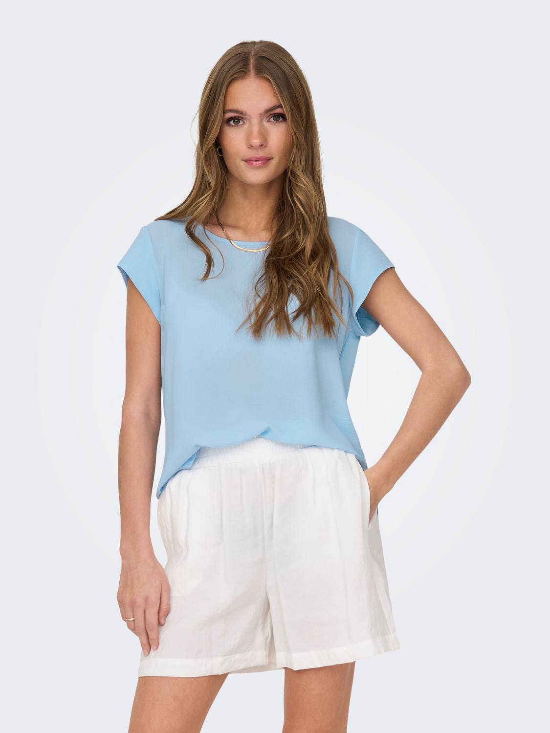 ONLY Loose Top à manches courtes -Clear Sky - 15142784