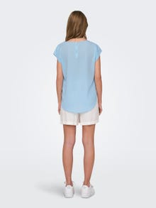 ONLY Tops Regular Fit Col rond -Clear Sky - 15142784