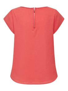 ONLY Tops Regular Fit Col rond -Cayenne - 15142784