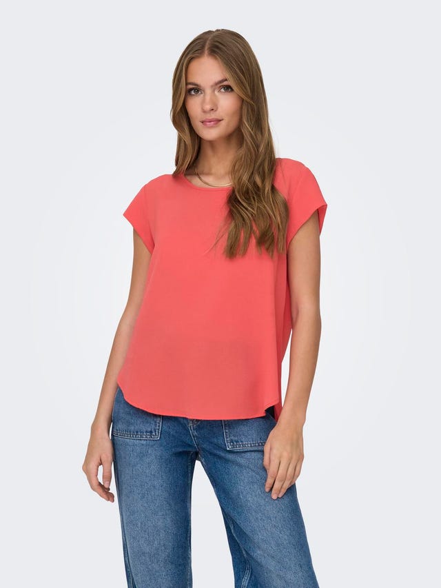 ONLY Loose Short Sleeved Top - 15142784