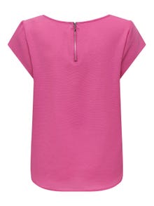 ONLY Regular fit O-hals Top -Raspberry Rose - 15142784