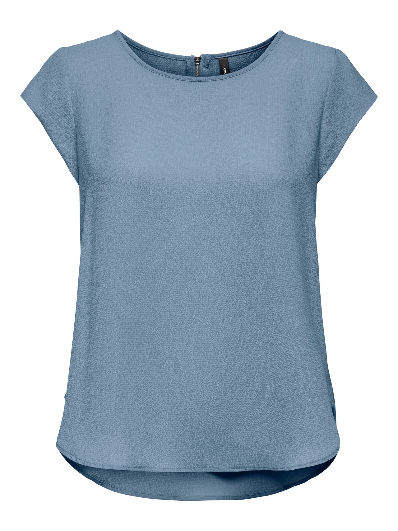 ONLY Tavapärane lõige Ümmargune kaelus Top -Soft Chambray - 15142784