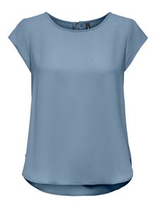 ONLY Tavapärane lõige Ümmargune kaelus Top -Soft Chambray - 15142784