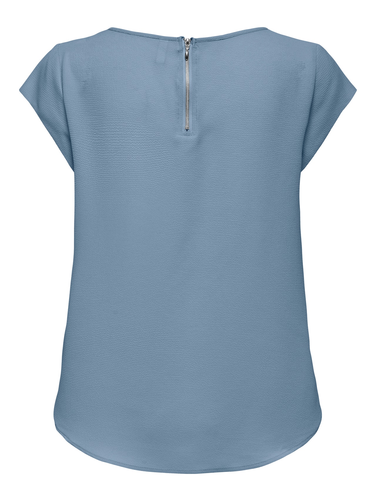 ONLY Tavapärane lõige Ümmargune kaelus Top -Soft Chambray - 15142784