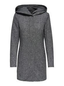 ONLY Hood Jacket -Dark Grey Melange - 15142911