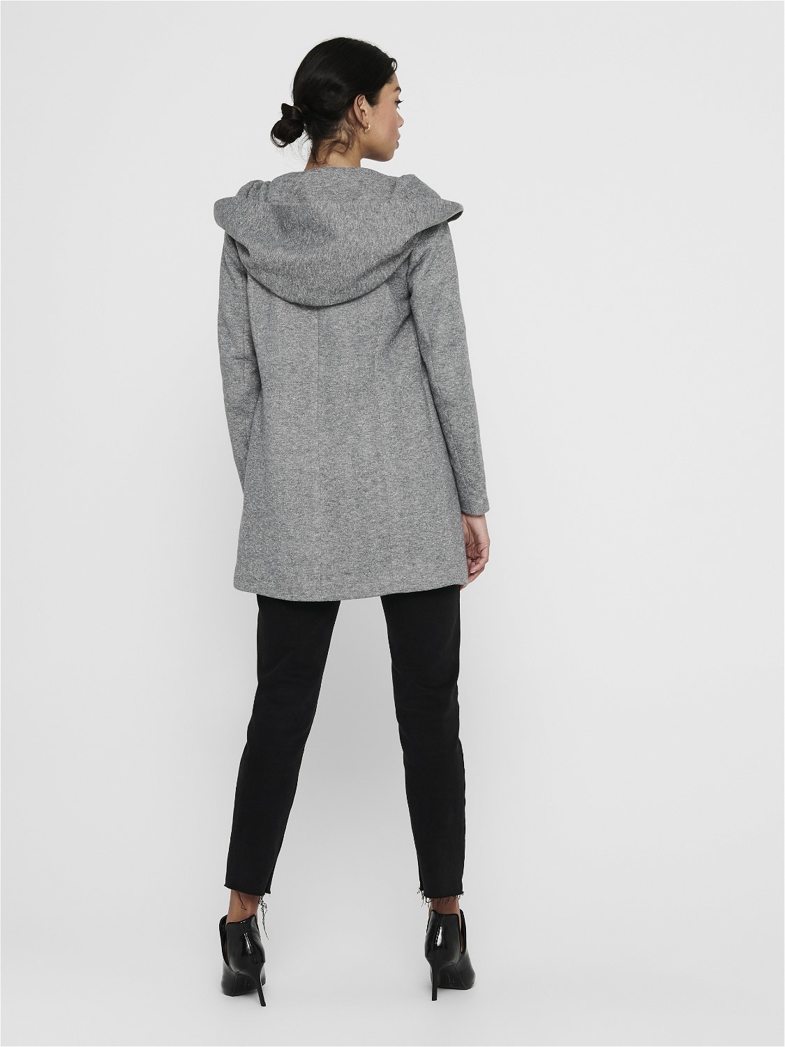 ONLY Hood Jacket -Light Grey Melange - 15142911
