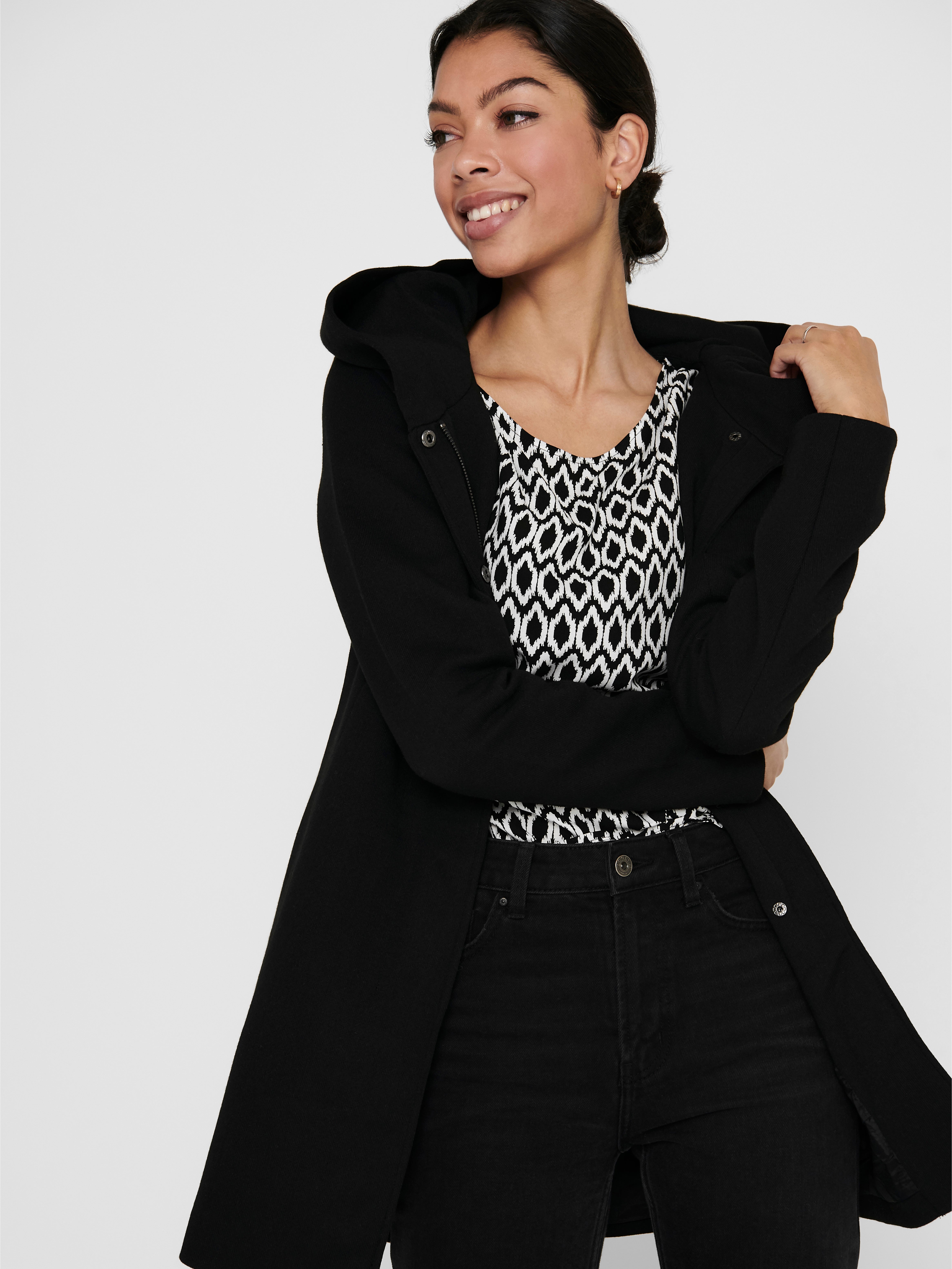 Manteau classique cheap femme noir