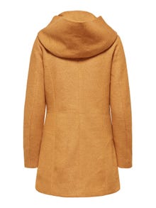 ONLY Coat with hood -Pumpkin Spice - 15142911
