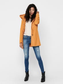 ONLY Coat with hood -Pumpkin Spice - 15142911