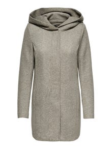 ONLY Coat with hood -Walnut - 15142911