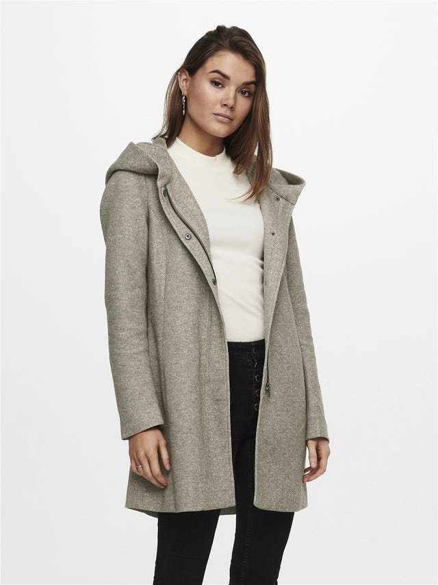 ONLY Coat with hood - 15142911