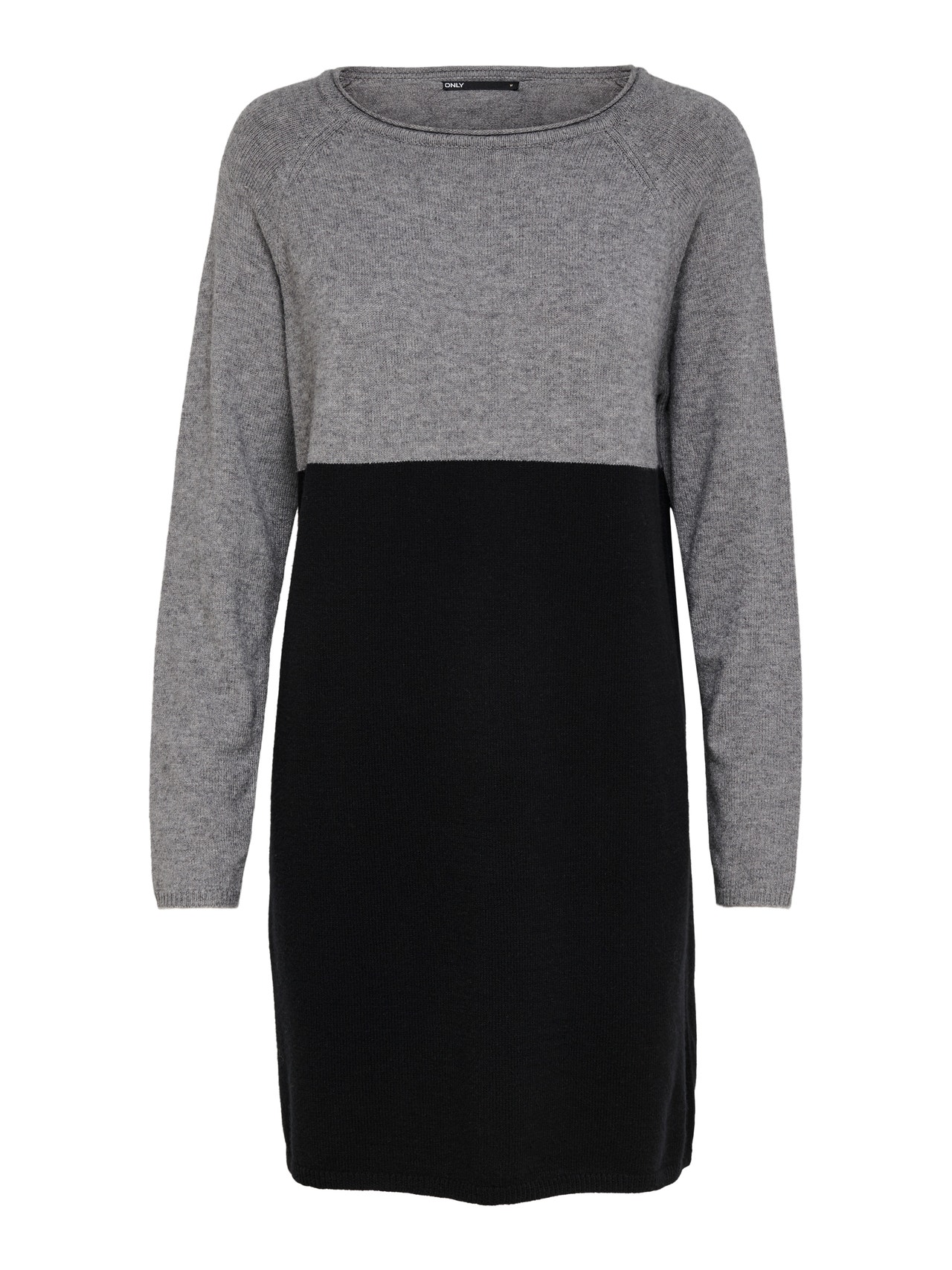 ONLY Short Knitted Dress -Medium Grey Melange - 15144171
