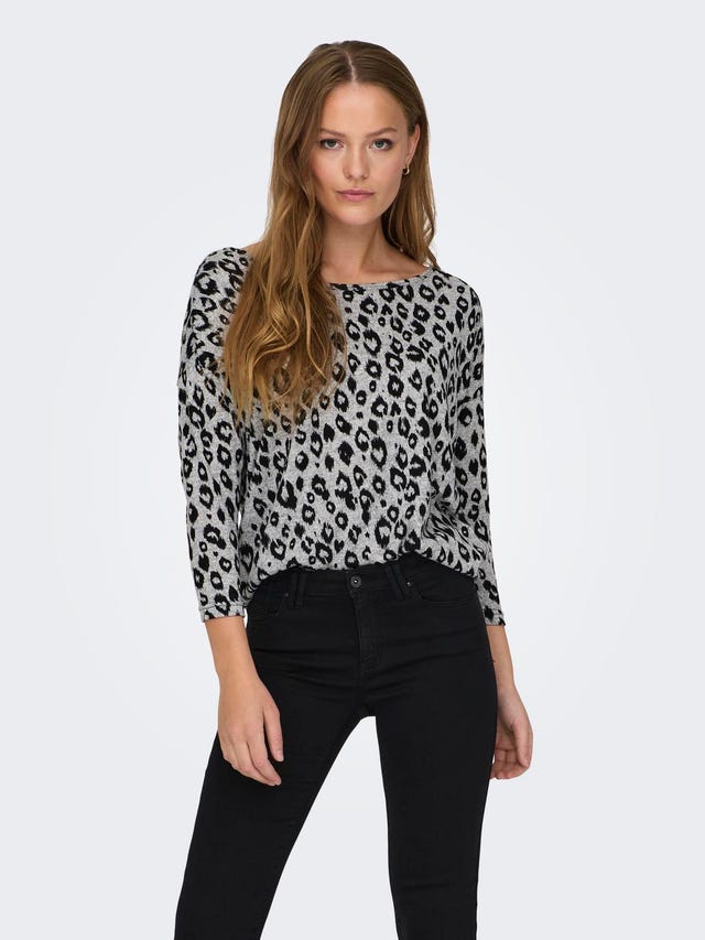 ONLY Printed 3/4 sleeved top - 15144286