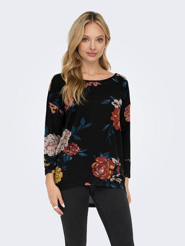 ONLY Printed 3/4 sleeved top - 15144286