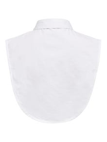 ONLY Ensfarvet skjorte Krave -Bright White - 15146071