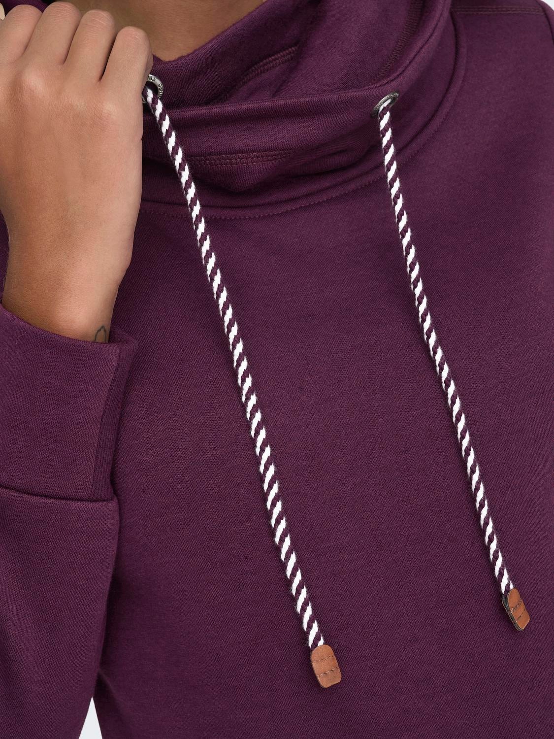 ONLY Long Sweatshirt -Italian Plum - 15147136
