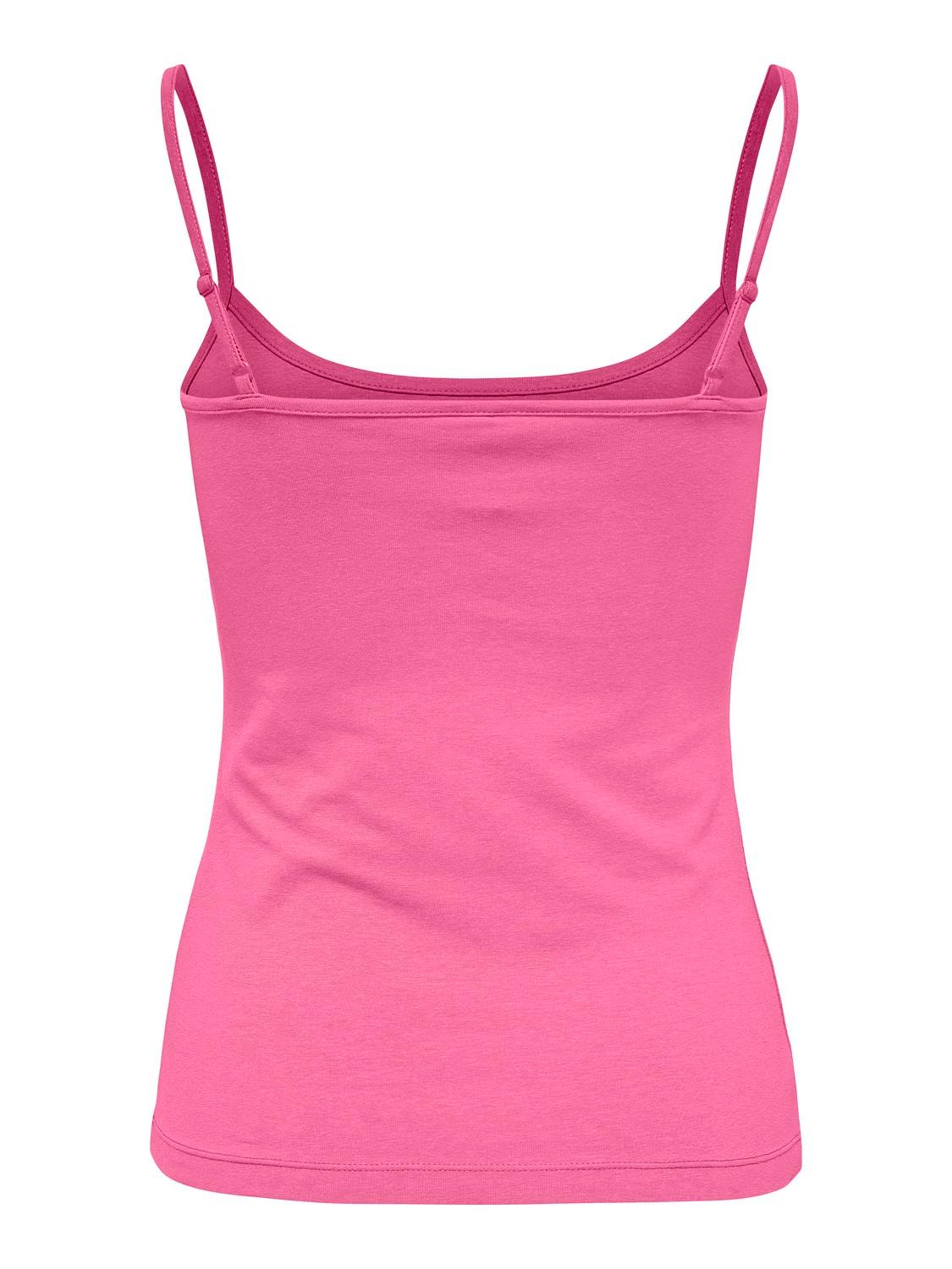 ONLY Couleur unie Top sans manches -Pink Power - 15148401