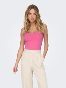 ONLY Couleur unie Top sans manches -Pink Power - 15148401