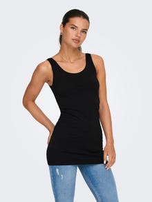 ONLY Larga y básica Camiseta de tirantes -Black - 15149050