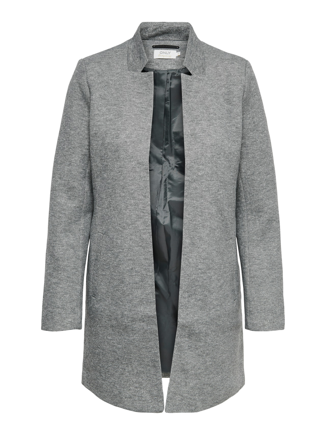 ONLY Solid color coatigan -Light Grey Melange - 15149366