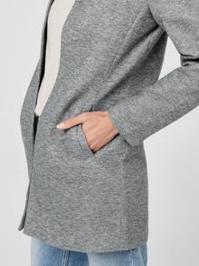 ONLY Solid color coatigan -Light Grey Melange - 15149366
