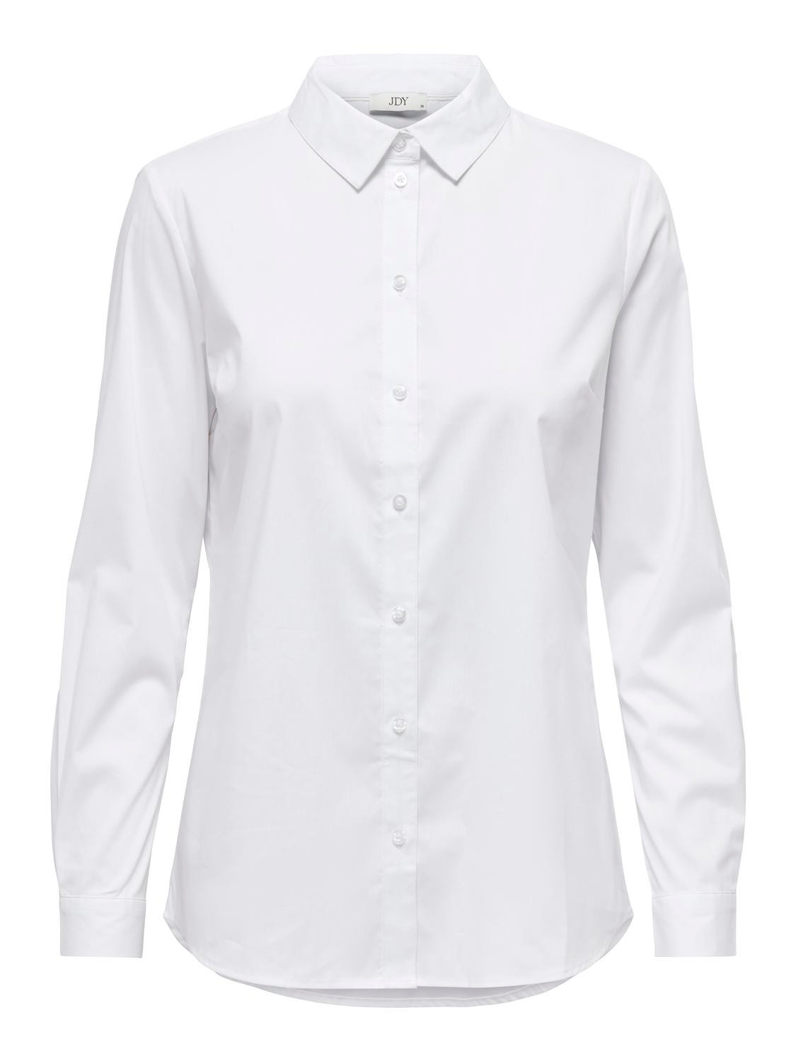 ONLY Klassisk Långärmad skjorta -White - 15149877