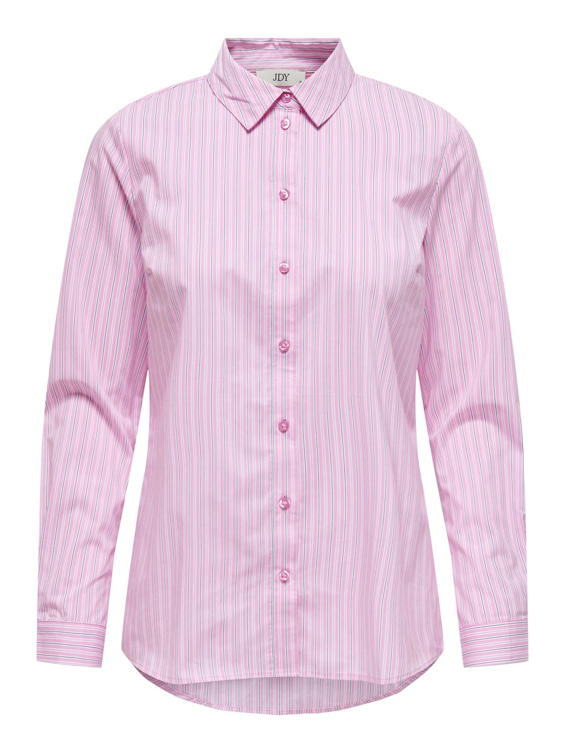 ONLY Regular fit Overhemd kraag Manchetten met knoop Nauwsluitende mouwen Overhemd -Begonia Pink - 15149877