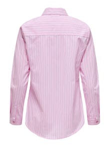 ONLY Normal geschnitten Hemdkragen Ärmelbündchen mit Knopf Schmale Ärmel Hemd -Begonia Pink - 15149877
