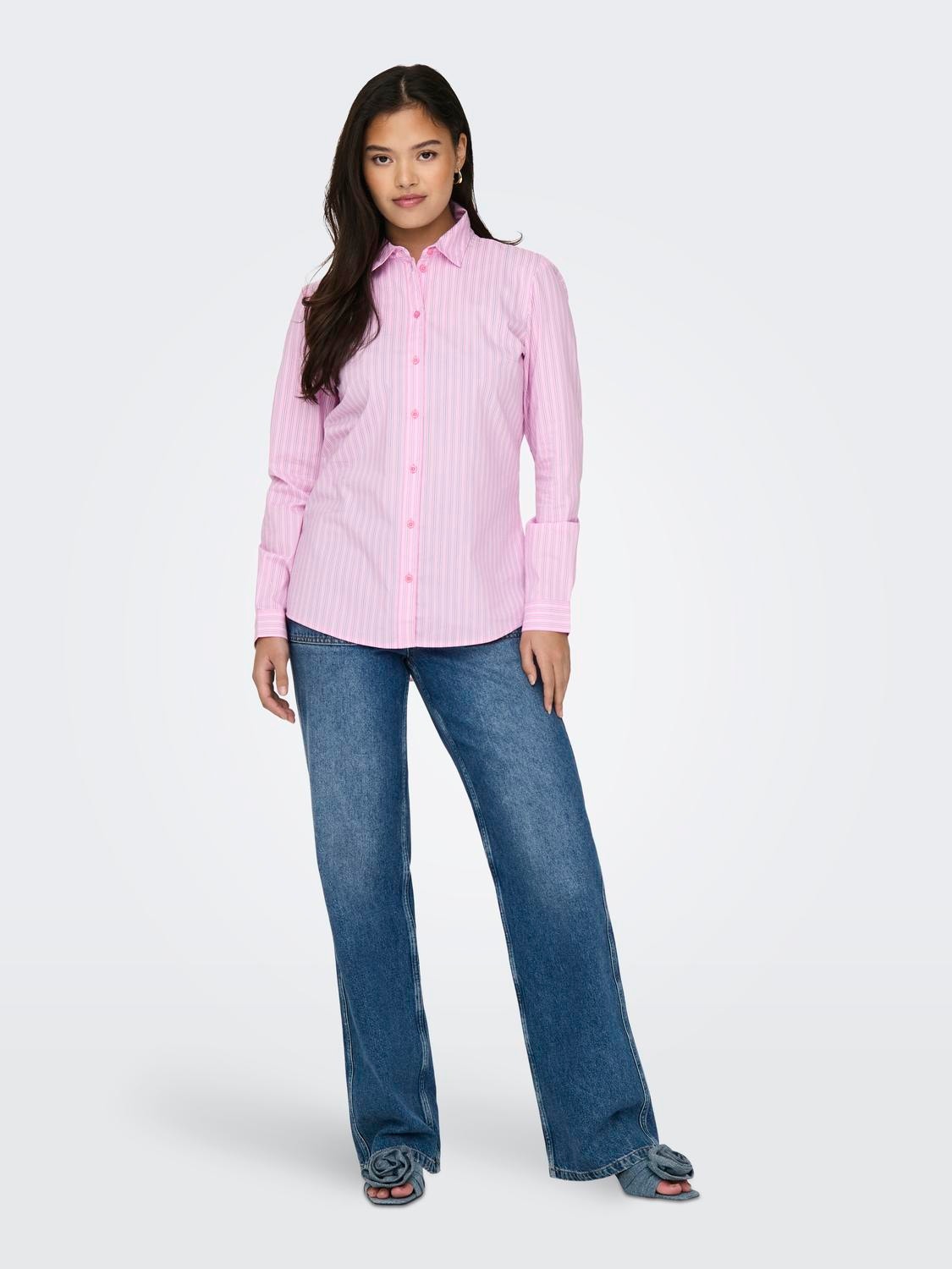 ONLY Klassisk Langærmet skjorte -Begonia Pink - 15149877