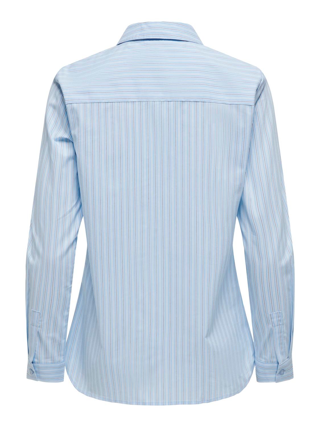 ONLY Regular Fit Shirt collar Buttoned cuffs Slim fitted sleeves Shirt -Kentucky Blue - 15149877