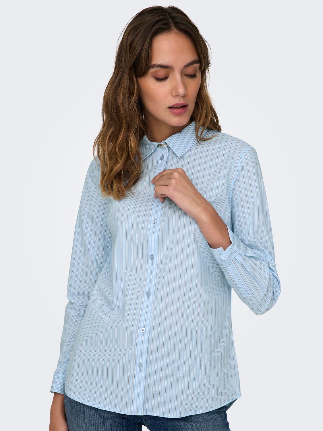 ONLY Klassiek Overhemd met lange mouwen -Kentucky Blue - 15149877