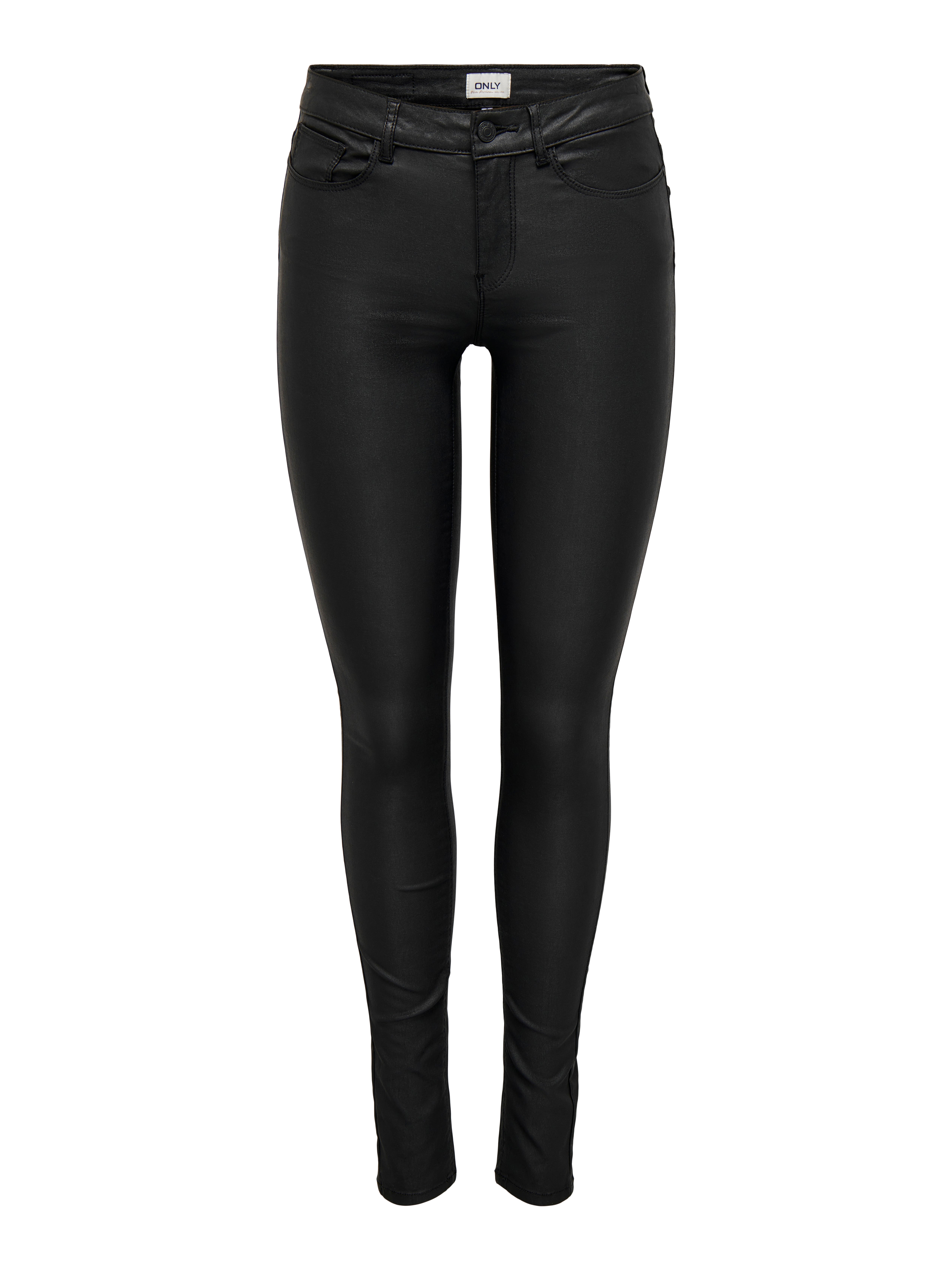 ONLANNE Mittlere Taille Skinny Fit Hose | Schwarz | ONLY®