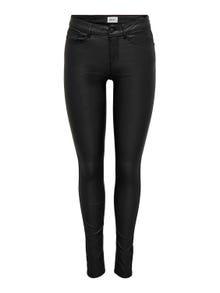 ONLY Pantalones Corte skinny Cintura media -Black - 15151791
