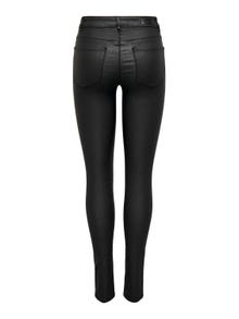 ONLY Skinny Fit Mid waist Trousers -Black - 15151791