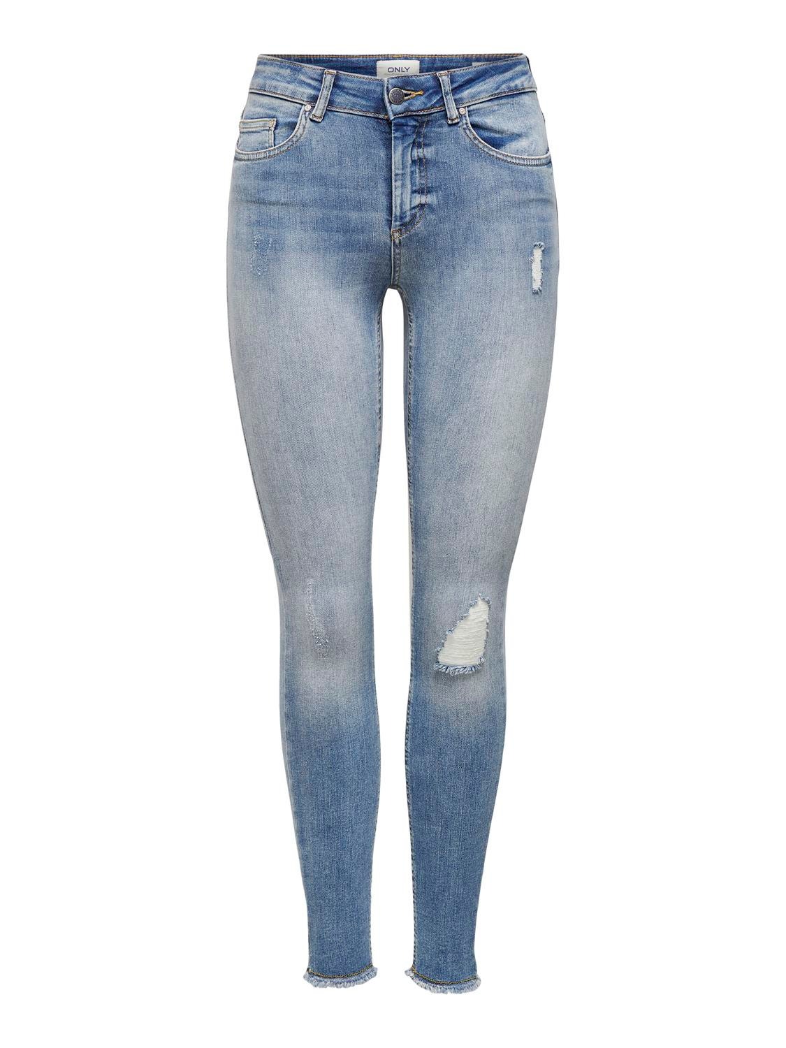 ONLY ONLRoyal highBlush ankle Jeans skinny fit -Light Blue Denim - 15151895