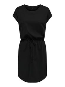 ONLY Lockeres Kleid mit kurzen Ärmeln -Black - 15153021