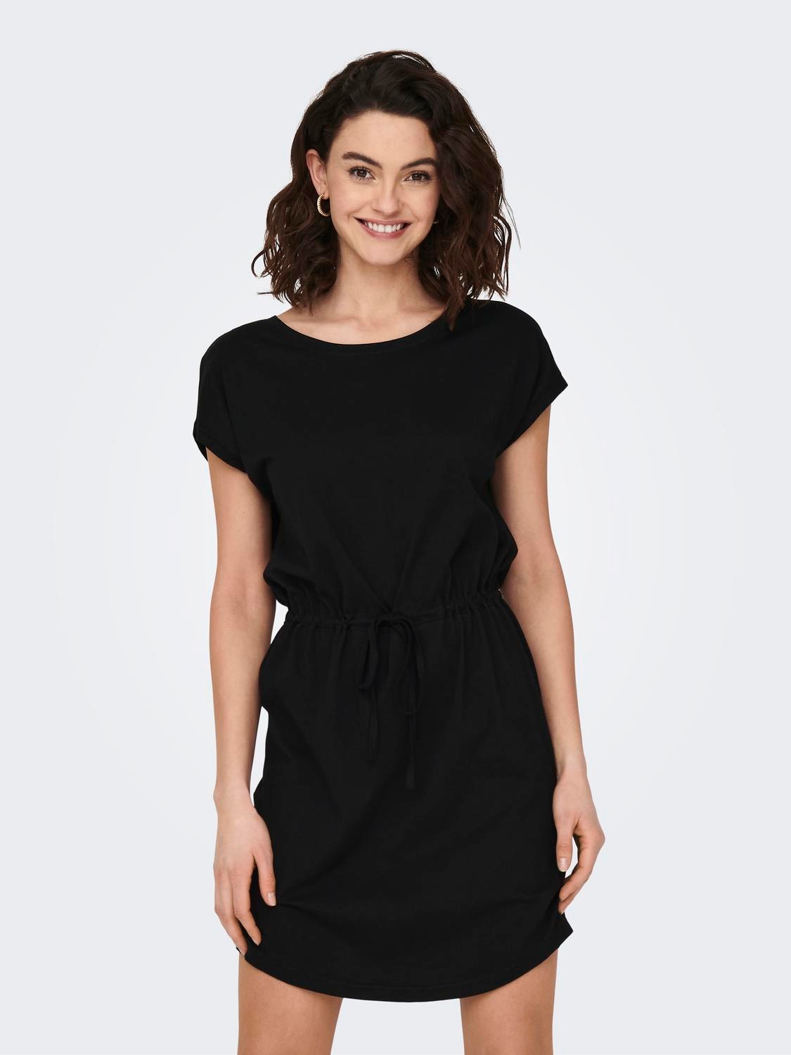 ONLY Mini Løs Kortærmet kjole -Black - 15153021