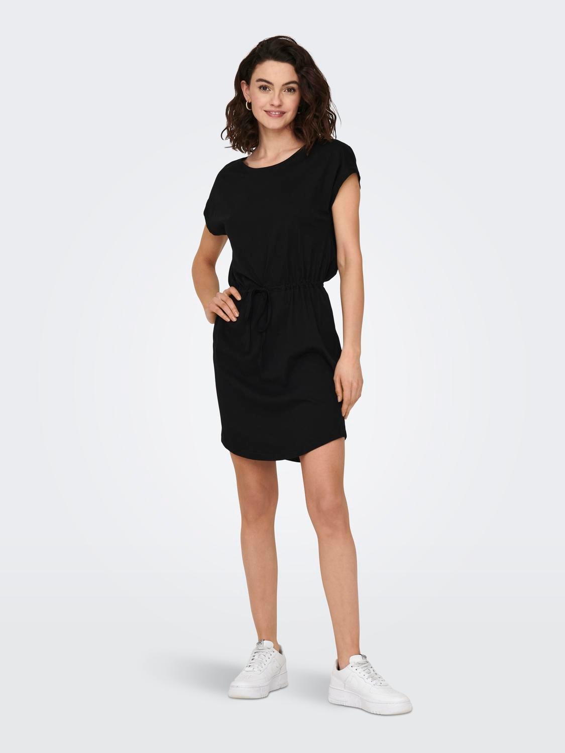ONLY Mini Loose Short sleeved dress -Black - 15153021