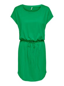 ONLY Regular Fit Round Neck Short dress -Kelly Green - 15153021