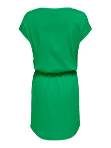 ONLY Normal geschnitten Rundhals Kurzes Kleid -Kelly Green - 15153021